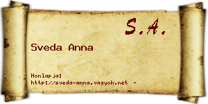 Sveda Anna névjegykártya